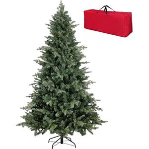 Totò Piccinni Albero di Natale LES ANGLES Folto Effetto Realistico (180 cm) | Incluso Borsone, Effetto Realistico Real Touch, Facile Montaggio, Base Metallica Rinforzata, PVC, PE, Ignifugo