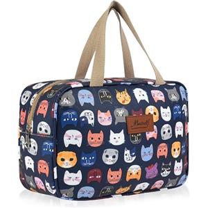 Aucuu Beauty Case Da Viaggio, Borsa da Toilette per Donna, Borse per Cosmetici con zip，Borsa Da Toilette Impermeabile Di Grande Capacità Per Brevi Viaggi, Affari E Ufficio