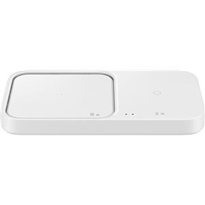 Samsung wireless charger duo 15w fast charging 2.0 con caricabatterie 25w, bianco