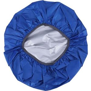 HEMOTON Copertura Antipioggia per Zaino 35l in Nylon Blu Portatile | Barriera Contro L'acqua senza Cuciture, per Escursioni e Viaggi, Adatta a Zaini e Moto