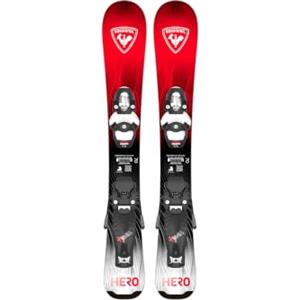 Rossignol - Confezione da sci Hero Kid + fissaggi Kid Team 4 Rosso Ragazzo - Taglia 92 - Rosso