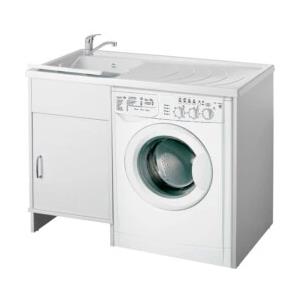 Lavatoio coprilavatrice con vasca reversibile garden bianco 109x60x89 cm