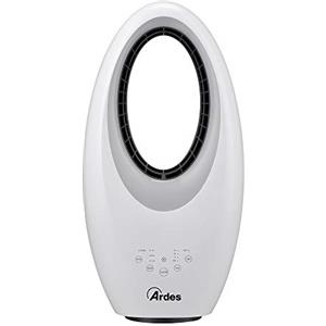 ARDES | AR5BL1 Ventilatore Senza Pale Potente e Silenzioso Ventilatore con Telecomando Luce Notturna Led Comandi Touch e Timer Modello Muna Bladeless