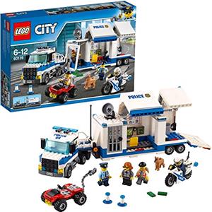 LEGO City Police Centro di Comando Mobile, Set con Camion e Moto Giocattolo della Polizia, Giochi per Bambini di 6-12 Anni, 60139