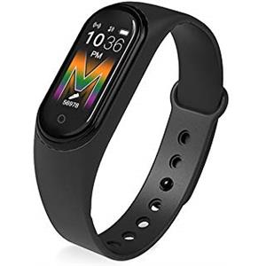 Generico M5 Bracciale Smart Band, IP67 impermeabile orologi intelligenti, pressione sanguigna Fitness Tracker, Smartband braccialetti fitness, Activity Tracker (Nero)