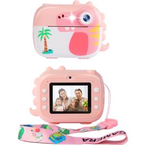 ARNSSIEN Macchina Fotografica Bambini Istantanea,1080P Fotocamera Bambini | 2.4" Fotocamera Istantanea con 7 Rotoli Carta, foto/video, Regalo di Festività,Compleanno per Bambino/Bambina di 3-12 Anni,M3