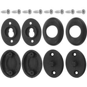 NESTINGHO 2 Set Fibbia Rapida per Muta da Sub in Acciaio Inox Nera | Chiusura Laterale a Sgancio Rapido, Set, per Snorkeling e Immersioni Subacquee