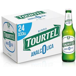 Tourtel Birra Analcolica Premium Lager, Cassa 24x33cl Bottiglia, Zero Alcol