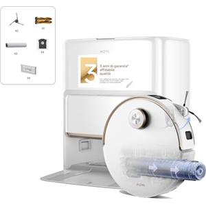 Mova Z60 Ultra Roller Complete Robot aspirapolvere con funzione di pulizia, pulizia idroForce, tecnologia AutoShield, alloggiamento LiftPro e sistema StepMaster 2.0, potenza di aspirazione 28.000 Pa