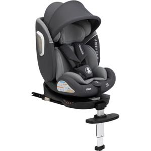 Vasacava Seggiolino Auto 0-36 kg ISOFIX, i-Size R129/03, 40-150 cm, 360° | Seduta girevole con gamba di supporto, uso nei due sensi di marcia, imbracatura a 5 punti, 5 reclinazioni e modalità rialzo