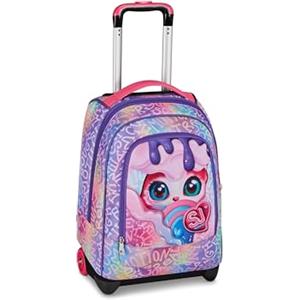 SJ GANG STYLE JAM GANG Big Trolley, 30 L, Doppio Scomparto, Spallacci a scomparsa, Doppio uso, Tasca frontale, Scuola elementare, Violet, Bambine, rosa/viola