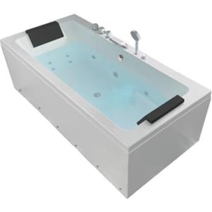 Generico Vasca Idromassaggio Rettangolare Cromoterapia Bianca 170x80cm - Vittoria | Idromassaggio, cromoterapia, spa, jacuzzi,