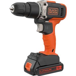 Black+Decker Avvitatore a percussione a batteria Black+Decker BCD003 2 velocità 18 V 1,5Ah