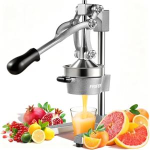 Struxly Spremiagrumi Manuale,Spremiagrumi a Leva,Professionale Limone Manuale,Spremi Agrumi Facile da Pulire,Agrumi Commerciali per Arance, Limoni, Lime, Melograno, Pompelmi,Grigio Chiaro