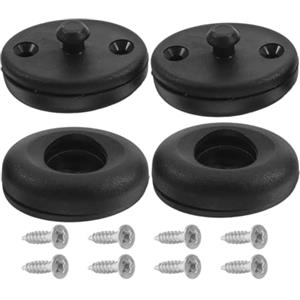 PLAFOPE 2 Set Bottone per Muta da Sub Sgancio Rapido in Acciaio Inox | Chiusura a Scatto, Design Diviso, per Regolazioni Veloci, Nero, per Neoprene e Sport Acquatici