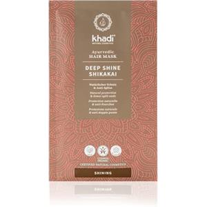 khadi DEEP SHINE SHIKAKAI Maschera Ayurvedica per capelli - 50 g | Lucentezza, idratazione e protezione contro le doppie punte - Cosmesi naturale certificata al 100% e vegana