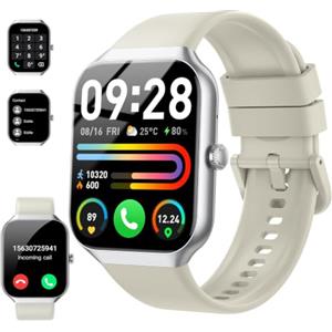 Motast Smartwatch da uomo e donna, 1,96", HD, 2026, con funzione telefonica, 115+ modalità sportive, contapassi, frequenza cardiaca, SpO2, monitoraggio del sonno, IP68, impermeabile, per Android e iOS