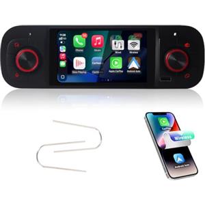YZGWWIU Autoradio per Fiat Panda 2013-2025 - CarPlay & Android Auto, DAB+ | Linux Stabile, Avvio 3s, Audio DSP 24-bit, Bluetooth, RDS, Comandi Fisici Tramite Manopola, Comandi Al Volante -Plug & Play