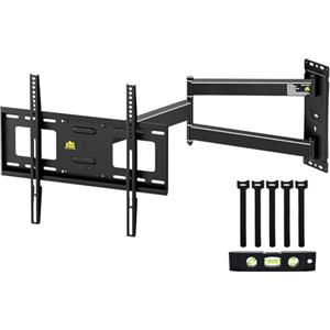 FORGING MOUNT Supporto TV Parete per 26-65" con Braccio Lungo 840mm | Fino a 45kg, VESA Max 400 x 400mm, Ideale per Angolo Staffa TV Piatti/Curvi Muro Girevole Inclinabile Estensibile Universale