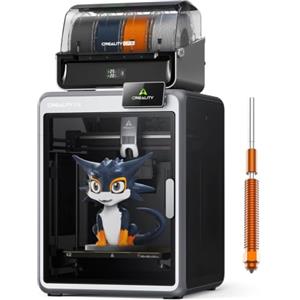 Creality K2 Combo (A) Stampante 3D, Max 600 mm/s, Stampa Multicolore con CFS, Leveling Automatico, Stampa Silenzios, FOC Motori Step-Servo, Volume 260x260x260 mm