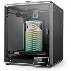 Creality K1 Max Stampante 3D, 600 mm/s di Velocità Massima, Livellazione Automatica, Doppio Raffreddamento, Volume di Costruzione 300x300x300 mm, per Aziende, Uffici e Fai-da-te