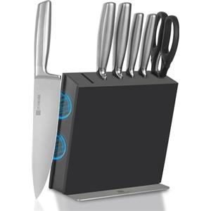 ZUNMARK Set Coltelli da Cucina 7 Pezzi Acciaio Inossidabile