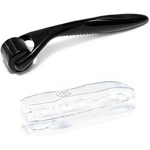 zaknszan Professionale Micro Rullo, 0,25mm Dermaroller Viso con 540 Aghi in Titanio | Beard Roller, per Pelle, Dermaroller Capelli e Barba, Dermaroller Viso e Corpo Antietà per Donna e Uomo