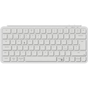 Keychron Tastiera wireless B1 Pro ultra slim 75% Layout Italiano ISO QWERTY, configurabile ZMK, tasi in PBT, 3 modalità 2.4 GHz/Bluetooth/cablata, compatibile con Windows/Mac, bianco avorio