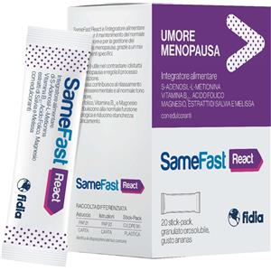 SAME Fidia Samefast - React Integratore Alimentare Menopausa, 20 stick