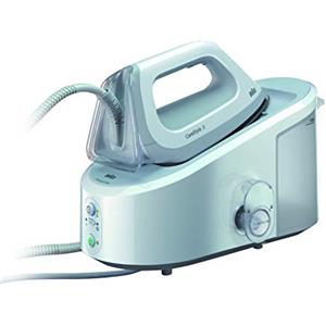 Braun CareStyle 3 IS3041WH, Ferro da Stiro con Caldaia, Getto di Vapore 310g/min, Riscaldamento Rapido, Modalità Standby, Serbatoio Large 2L, bianco/grigio
