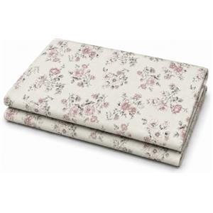 VKZ Telo Copritutto 230 x 270 cm, Telo Arredo Copritutto in Misto Cotone, Telo Copridivano Multiuso per Divano, Letto e Poltrona,FIORE