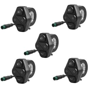Generic Pulsante faro interruttore indicatore di direzione a 5 pin for accessori di ricambio for scooter elettrico for Kukirin G2 Master