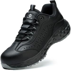 ISOOUS Scarpe Antinfortunistiche Uomo Scarpe da Lavoro Donna Comode Leggere | Scarpe Sicurezza Traspiranti,Ammortizzante e ad Alta Elasticità,Con Punta in Acciaio