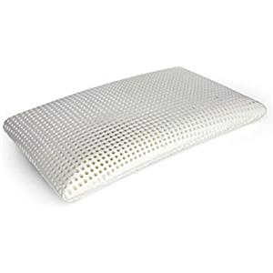 Dmora Talamo Italia - Cuscino per letto, 100% Made in Italy, Guanciale ergonomico a saponetta in Memory Foam forato, Anallergico e Traspirante, 70x40xh16 cm