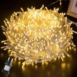 GlobaLink Luci Albero di Natale 1000LEDs 100M, Esterno IP44 Impermeabile,8 Modalità, Funzione Memoria, Catena Luminosa, Decorazione Natalizia Casa Giardino Matrimonio Feste