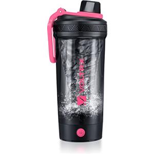 VOLTRX Bottiglia shaker, frullatore elettrico per frullati proteici ricaricabile USB C, tazze shaker per frullati proteici e frullati sostitutivi dei pasti, senza BPA, in Tritan, 24oz