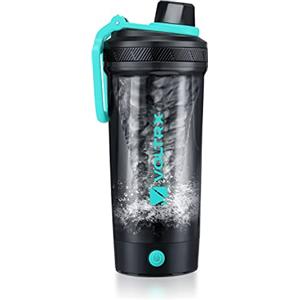 VOLTRX Bottiglia shaker, frullatore elettrico per frullati proteici ricaricabile USB C, tazze shaker per frullati proteici e frullati sostitutivi dei pasti, senza BPA, in Tritan, 24oz