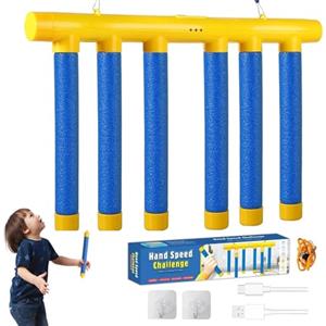 Jastown Giocattoli per l'allenamento di reazione con bastoncini che cadono - Gioco di cattura per coordinazione occhio-mano, Reflex Challenge