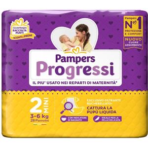FATER SpA Pampers Progressi Nasce 2 Mini, 28 Pannolini
