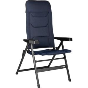 Brunner Sedia da campeggio reclinabile brunner rebel pro small in alluminio e 3durafeel blu 46x44x117,5 cm
