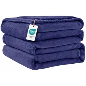 Good Nite Coperta Pile 150x200cm Plaid Divano Matrimoniale Invernale Azul | coperta in flanella morbida, copriletto, blanket，per letto, soggiorno, spiaggia e uso esterno