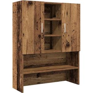 vidaXL Mobile per Lavatrice Legno Antico 70,5x25,5x90 cm