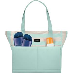 LARKSON Borsa Mare Donna Uomo Menta - Linn | Borsone da Spiaggia Grande per Vacanze, Sport, Università, Viaggio, Tote Bag Shopper Con Cerniera