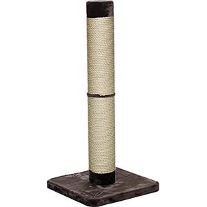 MidWest Homes for Pets Feline Nuvo Grand Forte, tiragraffi alto 104 cm, palo in sisal resistente con base larga, pelliccia sintetica marrone spessa, per famiglie grandi e multi-gatto