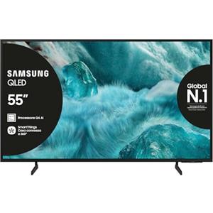 Samsung QLED 4K Vision AI Smart TV 55'' QE55Q7F4AUXZT, Q4 Processor, 100% Volume Colore con Quantum Dot, Motion Xcelerator, OTS Lite & Adaptive Sound, SlimLook Design, 2025