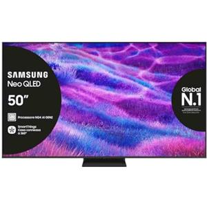 Samsung Smart TV 50'' QE50QN83FAUXZT Neo QLED 4K Mini LED, NQ4 AI Gen2 Processor, 4K AI Upscaling, AI Customization Mode, Dolby Atmos & OTS Lite, Simple Chamfer Design, 2025