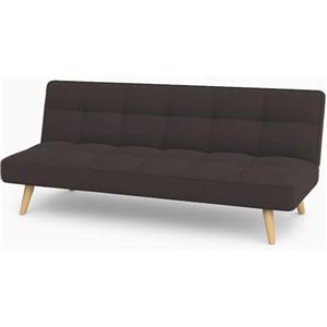 Totò Piccinni Divano Letto 3 Posti SANDWICH Prontoletto Clic-Clac imbottito con piedini in legno (Tessuto Antracite)