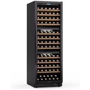 Klarstein Vinovilla 36 Trio Cantinetta per Vini, 144 Bottiglie, 3 Temperatura 5-20°C, Touch Control, LED, UV, A Libera Installazione