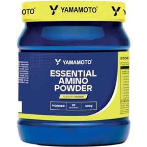 YAMAMOTO NUTRITION Essential AMINO POWDER 300 gr, Integratore di Amminoacidi Essenziali EAA e BCAA 2:1:1, Sostiene la Performance e lo Sviluppo della Massa Muscolare, Gusto Arancia