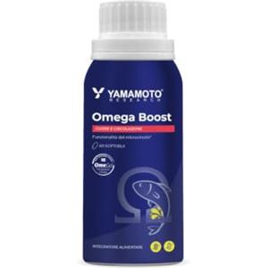 Yamamoto Research Omega Boost,Olio Salmone,Omega 3,Astaxantina,60 Softgel | 100% Olio di salmone naturale OmeGo dai fiordi norvegesi, oltre 84% NAFA, Omega 3,5,6,7,9,11 e astaxantina.